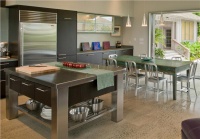 Open Contemporary Kitchen by Tiare Cowan, Allied ASID