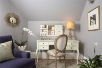 Classic Transitional Home Office by Lisa Peck