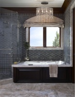 Elegant Traditional Bathroom by Sarah Barnard