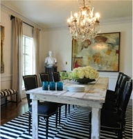 Classic Transitional Dining Room by Kenneth Brown