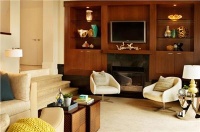 Casual Contemporary Media Room by Garrison Hullinger