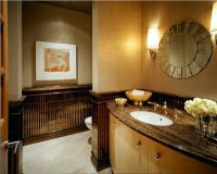 Elegant Contemporary Bathroom by Jamie Herzlinger