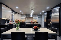 Elegant Contemporary Kitchen by Donald Hochheiser, CR of Kitchen Designs by Ken Kelly