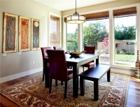 Sunny Contemporary Dining Room by nicole schmidt