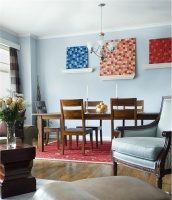 Open Transitional Dining Room by Harry Daniell