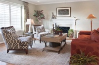 Classic Transitional Living Room by Deborah Bettcher