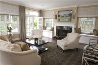 Classic Transitional Living Room by Nadia Elgrably