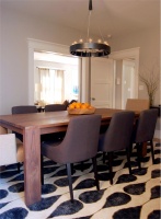 Light Contemporary Dining Room by Jennifer Jones