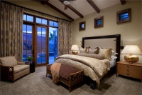 Relaxing Transitional Bedroom by Michael Abrams