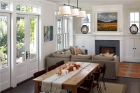 Homey Transitional Dining Room by Tineke Triggs