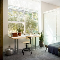 Sunny Contemporary Home Office by Gabriel Benroth, Adam Rolston & Drew Stuart