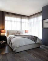 Formal Contemporary Bedroom by Amanda Moore