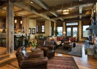 Open Country/Rustic Game Room by Jerry Locati