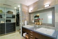 Elegant Contemporary Bathroom by Tiare Cowan, Allied ASID