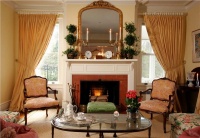 Cozy Traditional Living Room by Jo Ann Alston, CID, Allied ASID