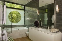 Dramatic Contemporary Bathroom by ASKIN BAS