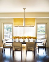 Casual Contemporary Dining Room by Jamie Herzlinger