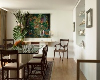 Open Transitional Dining Room by Antonio Martins