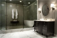 Open Contemporary Bathroom by Beth Dotolo & Carolina Gentry