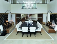 Dramatic Contemporary Dining Room by Kelly Hoppen