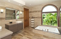 Open Contemporary Bathroom by Alena Capra