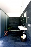 Dark Contemporary Bathroom by Gabriel Benroth, Adam Rolston & Drew Stuart