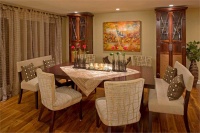 Homey Transitional Dining Room by Susan Jay Freeman