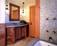 Private Country/Rustic Bathroom by Jessica Helgerson