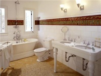 Elegant Country/Rustic Bathroom by Jamie Herzlinger