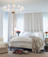 Elegant Contemporary Bedroom by Jamie Herzlinger