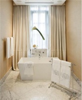 Elegant Contemporary Bathroom by Jamie Herzlinger