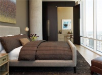 Relaxing Contemporary Bedroom by Laura Kirar