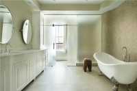 Relaxing Contemporary Bathroom by Nancy Leffler- Mikulich