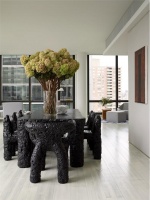 Sunny Transitional Dining Room by Gabriel Benroth, Adam Rolston & Drew Stuart