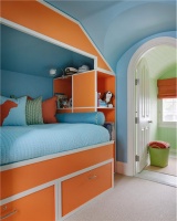 Casual Contemporary Kid's Room by Kendall Wilkinson