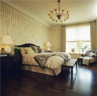 Airy Transitional Bedroom by Glenn Gissler