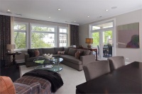 Cozy Contemporary Living Room by Michael Abrams