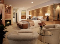 Elegant Contemporary Bedroom by Lisa Turner