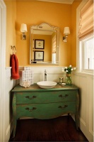 Cozy Country/Rustic Bathroom by Garrison Hullinger