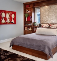 Casual Contemporary Bedroom by Laura Britt