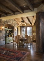 Open Country/Rustic Dining Room by Jerry Locati