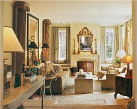 Elegant Transitional Living Room by Candace Barnes