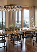 Airy Contemporary Dining Room by Jessica Helgerson