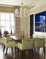 Light Transitional Dining Room by Gideon Mendelson