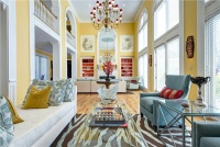 Airy Transitional Living Room by Katie Marvin & Shirley Strom