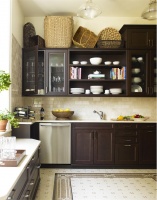 Open Transitional Kitchen by Gideon Mendelson