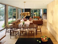 Cozy Transitional Dining Room by Catarina Ferreira, AIA