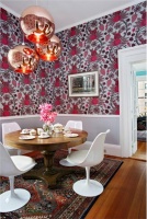 Dramatic Contemporary Dining Room by Kati Curtis