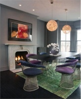 Cozy Contemporary Dining Room by William Ruhl & Bradford Walker