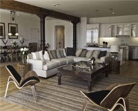 Classic Transitional Living Room by Marie Burgos